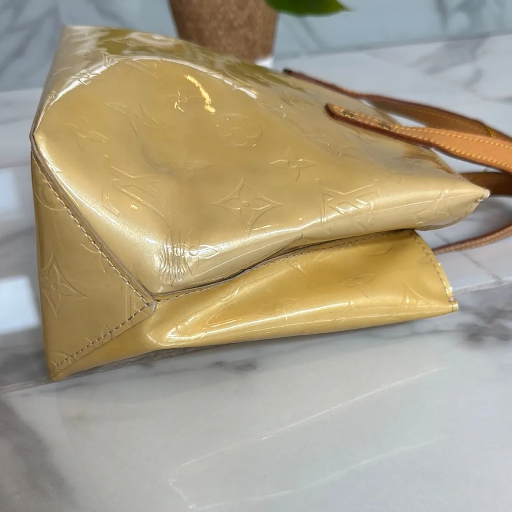 Louis Vuitton Yellow  Vernis Tote with Glossy Finish - Picture 8 of 16